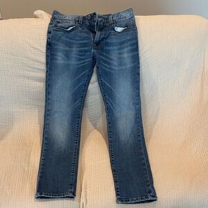 Express Men's Slim Skinny Jeans - Mid Blue Wash 28X30